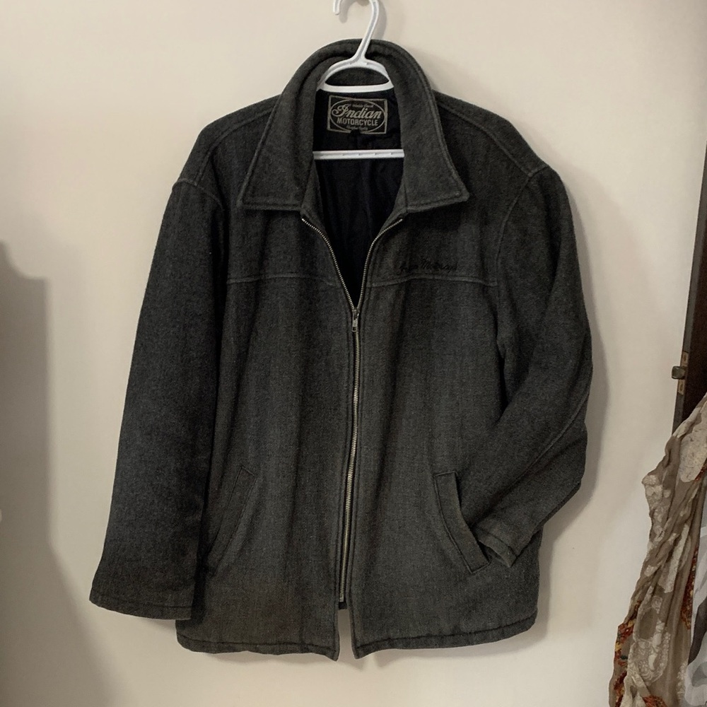 Indian Motorcycle Black and Gray Jacket